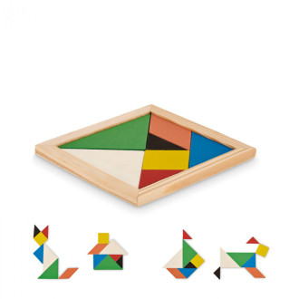 TANGRAM, Dřevěné puzzle Tangram