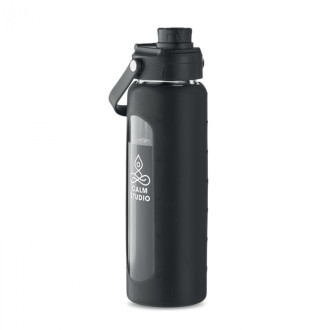 KEILA, Glass bottle with sleeve 750 ml