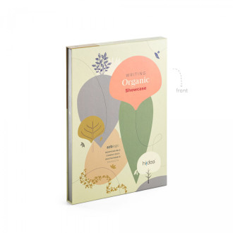 ORGANIC WRITING SHOWCASE. Vzorník s 20 ekologickými kuličkovými pery