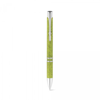 BETA WHEAT. Kuličkové pero s klipem ze slámového vlákna a ABS