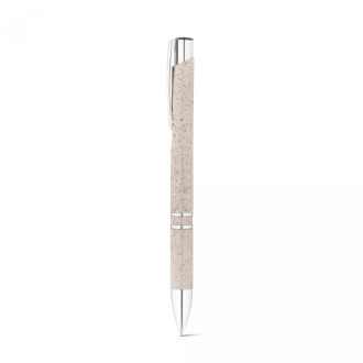 BETA WHEAT. Kuličkové pero s klipem ze slámového vlákna a ABS