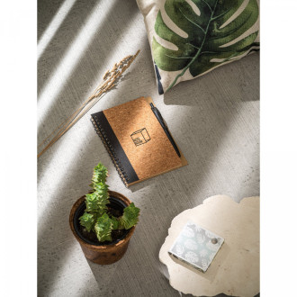 VICENTE. Zápisník B6 z korku a rPET s kuličkovým perem