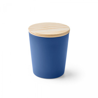 DUVAL. Aromatická svíčka ve skleněném kalíšku s dřevěným víčkem