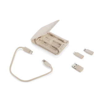 Stojan na telefon s nabíjecími kabely OLIN