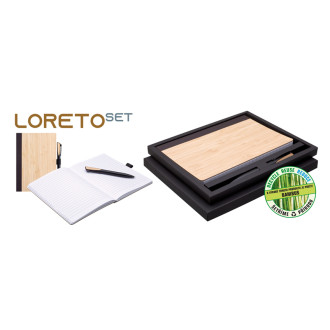 LORETO zápisník s propiskou v krabičce