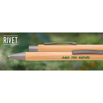 RIVET propiska bambus/kov