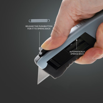 Automaticky zasouvací nůž z RCS recykl. plastu