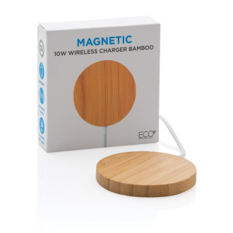 Bambusová magnetická bezdrátová nabíječka 10W