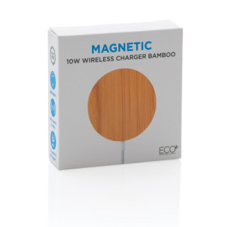 Bambusová magnetická bezdrátová nabíječka 10W