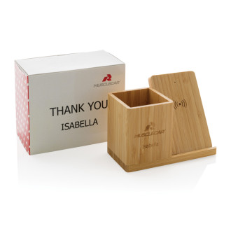 Bambusová bezdrátová nabíječka Calgary 10W