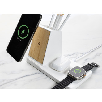 Bezdrátová nabíječka Ontario 3v1 15W z RCS RABS a bambusu