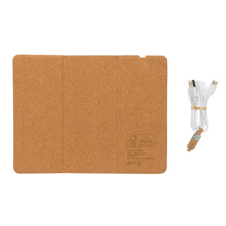 Korková podložka pod myš s bezdrátovou nabíječkou 10W