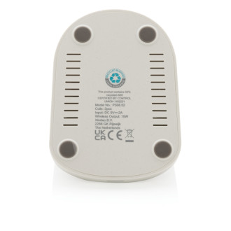 Bezdrátově nabíjecí stojánek 15W z RCS recyklovaného plastu