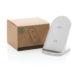 Bezdrátově nabíjecí stojánek 15W z RCS recyklovaného plastu