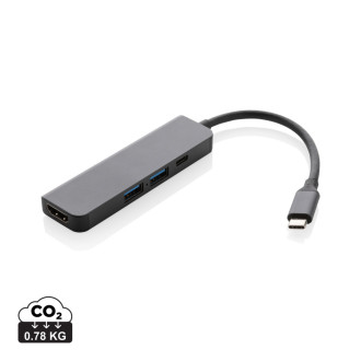 Hub s HDMI vstupem Terra z RCS recykl. hliníku