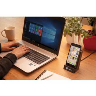 Light up bezdrátově nabíjecí stojánek na telefon a pera 5W