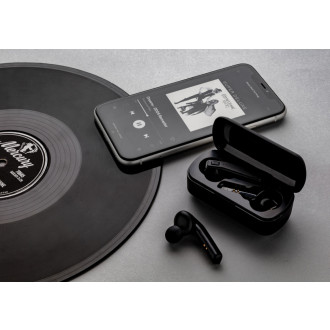 TWS bezdrátová sluchátka v nabíjecí krabičce Free Flow