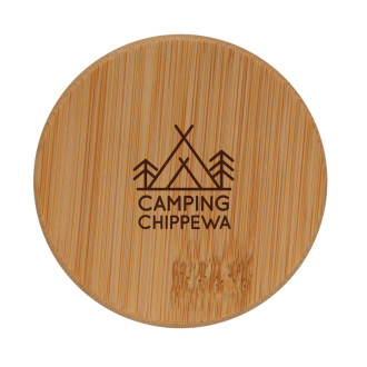 Sklenice s bambusovým víčkem 2ks 250ml