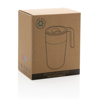 Hrnek s madlem z GRS recyklované oceli a plastu