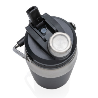 Nerezová termo láhev s duálním uzávěrem 500ml