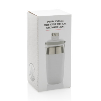 Nerezová termo láhev s duálním uzávěrem 500ml