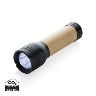 USB svítilna Lucid 1W z RCS recykl. plastu a bambusu