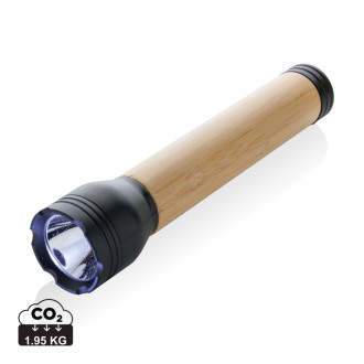 USB svítilna Lucid 5W z RCS recykl. plastu a bambusu