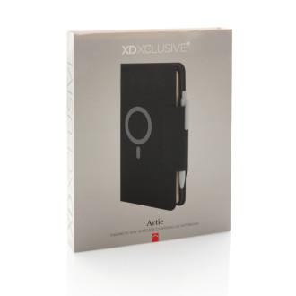 Zápisník A5 Artic s magnetickým bezdrátovým nabíjením 10W