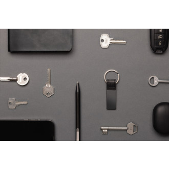 Luxusní klíčenka z RCS recykl. PU a slitiny zinku