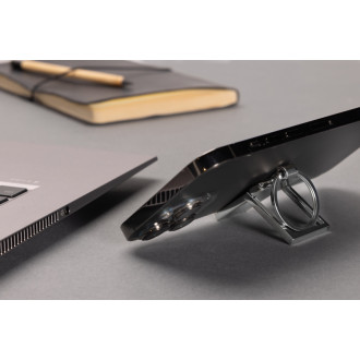 Klíčenka se stojánkem na telefon z RCS recykl. slitiny zinku