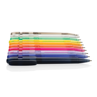 Průhledné pero Devin z GRS recykl. ABS