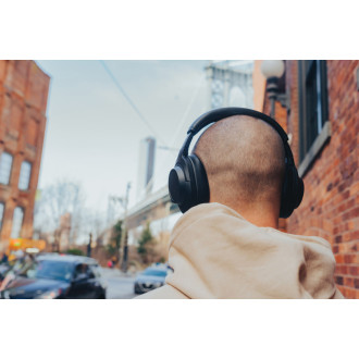 Opravitelná bezdrátová sluchátka Irvine z RCS recykl. plastu