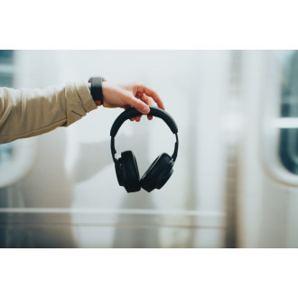 Opravitelná bezdrátová sluchátka Irvine z RCS recykl. plastu