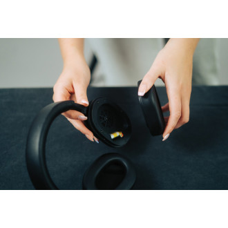 Opravitelná bezdrátová sluchátka Irvine z RCS recykl. plastu