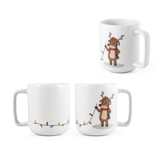 REINDEER. Hrnek s vánočním potiskem 330 ml