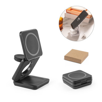 BROGLIE. Super rychlá 15W magnetická bezdrátová nabíječka 3v1 ve 100% rABS