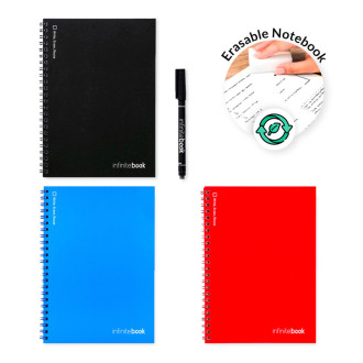 INFINITEBOOK PLAIN A5. Nekonečná kniha s flexibilním obalem a 15 obyčejnými tabulovými stránkami