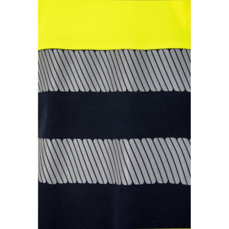 VL ACHELOUS. Dvoubarevná piké polokošile (150 g/m²) s krátkým rukávem, z bavlny (55 %) a polyesteru (45 %)