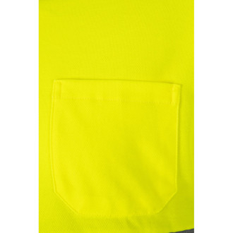 VL PLUTO LARGE. Dvoubarevná piké polokošile (150 g/m²) s dlouhým rukávem z bavlny (55 %) a polyesteru (45 %)