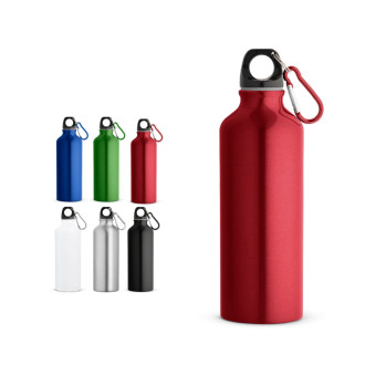 RE-LANDSCAPE M. Láhev z recyklovaného hliníku s karabinou 530 ml