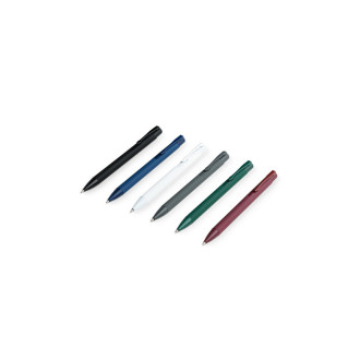 CLINT. Kuličkové pero z recyklovaného hliníku (100% rAL) s pryžovou úpravou