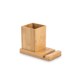 ERWIN. Stolní set s držákem na mobilní telefon a šálkem