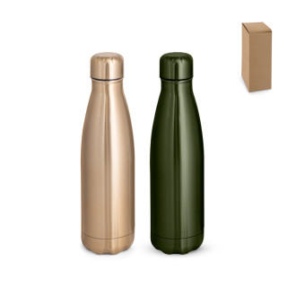 SHOW METALLIC. Láhev z nerezové oceli s matným kovovým povrchem 510 ml