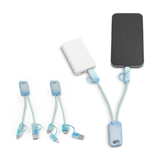 BERNERS. Superrychlý USB kabel 6v1 ve recyklovaného PET (100% rPET)