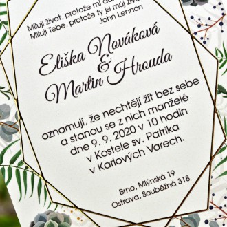 Svatební oznámení FO1205