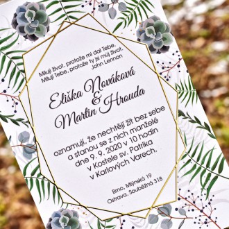 Svatební oznámení FO1205