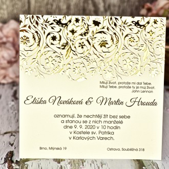 Svatební oznámení FO1207