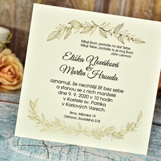 Svatební oznámení FO1212