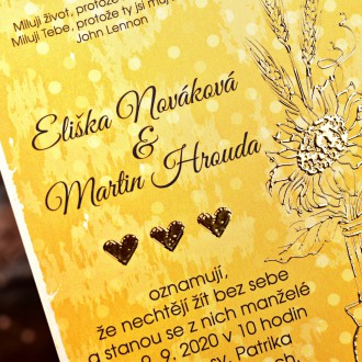 Svatební oznámení FO1219