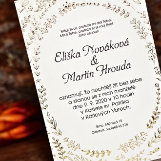 Svatební oznámení FO1220